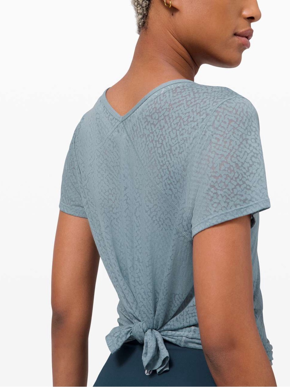 Lululemon Loop Around Short Sleeve Sheer Tee Blue Fog 4